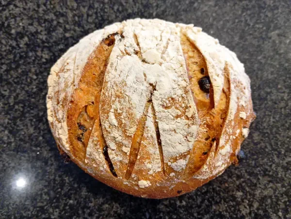 Klein bruin noten/rozijnen