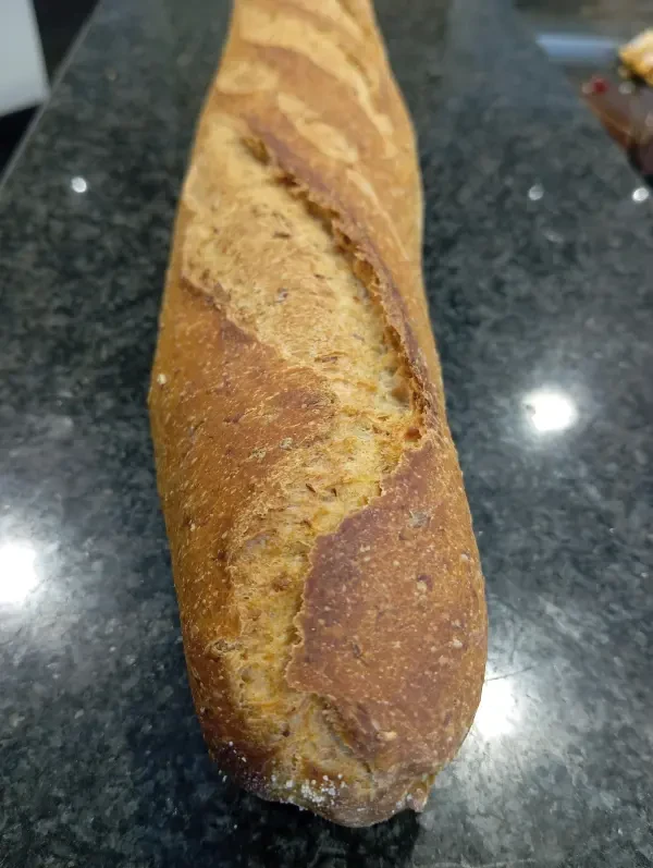 Groot bruin stokbrood
